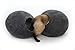 Cat Bed, House, Cave, Nap Cocoon, Igloo, 100% Handmade from sheep wool ,Color Dark Gray Kivikis Size - Large, 6-8 kg (13-16 pounds) cat.