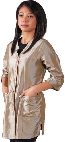 JMT Beauty 3/4 Sleeve Champagne Salon Smock (L(10))