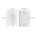 Baby Proof Electrical Outlet Covers [6 Pack] Self-Closing Wall Plug Covers, Child Safety Sliding Outlet Protector - Hardware Included Easy to Install