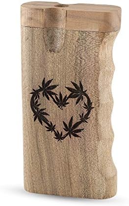Heart Engraved Stash Box - Comes with Aluminum Bat