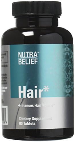 NutraBelief Daily Biotin B7 Vitamin Pills, Boosts Natural Hair Growth and Volume - 3000 mcg - 60 Tablets