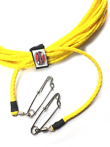 Spearfishing World 1/4" Diamond Braid Polypropylene Float Line for Spearfishing and Water Sports (Yellow, 60ft)