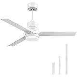 Biukis Ceiling Fans with Lights,Indoor and Outdoor