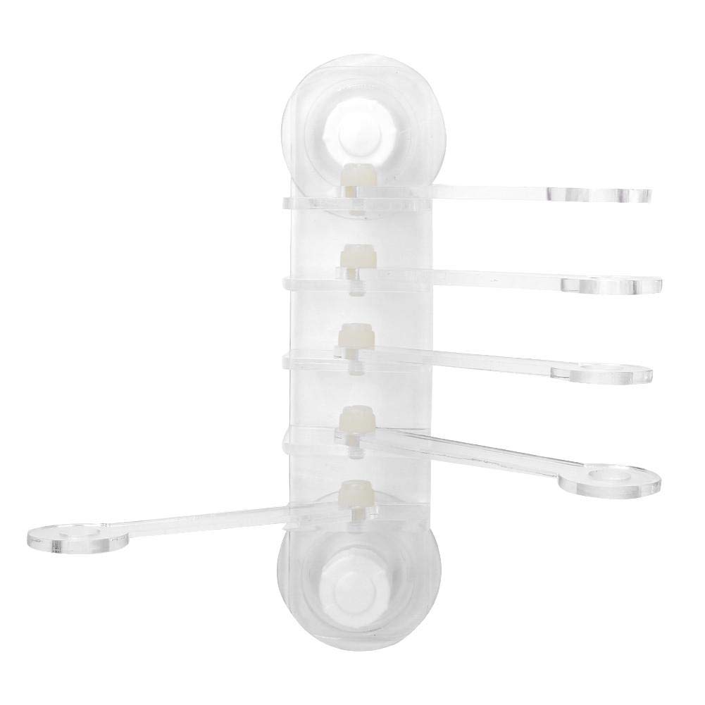 YOUTHINK Coral Rack Base, 5 Hole Frag Rack Base Acrylic Transparent Aquarium Five Claw Life Tree Shape Coral Sps Button Coral Stand Aquarium Ornament Accessories