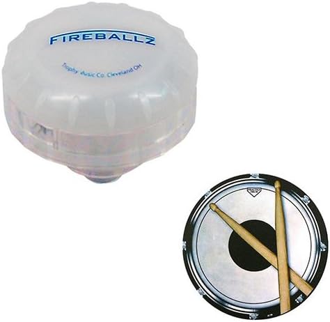 Fireballz LED Cymbal Nut Brilliant Blue LED Light Up Cymbal Nut - Stage Lighting Effects Deluxe w/Bonus Drumpad Coaster