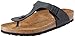 Birkenstock Women's Gizeh Cork Footbed Thong Sandal Black 40 M EU