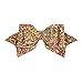 16pcs 5 Inch Glitter Hair Bows Clips Bling Party Hair Bows Clips Multi Color Glitter Sequins Hair Bows Alligator Clips for Girls Infants Toddlers