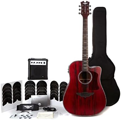 Keith Urban "Black Label" Limited Edition 48-piece Guitar Package - Acoustic-Electric - Garnet Red