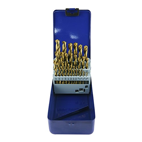 NORTOOLS Fractional Jobber HSS Twist Drill Bits Set 29pcs HSS Titanium Coating - Thumbnail 2
