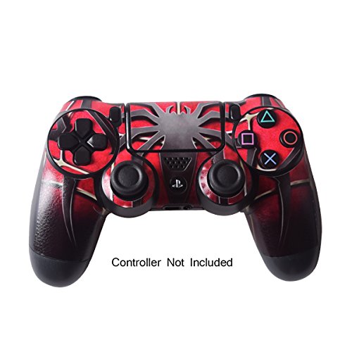 Skins for PS4 Controller - Stickers for Playstation 4 Games - Decals Cover for PS4 Slim Sony Play Station Four Controllers PS4 Pro Accessories PS4 Remote Wireless Dualshock 4 Skin - Window Spider - Thumbnail 4