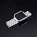 Fitbit Blaze Bands with Metal Frame,Austrake Stainless Steel Replacement Bands with Frame for Fitbit Blaze Smart Fitness Watch for Women Men Silver
