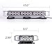 VKGAT 17 Inch 32 LED Roof Top Strobe Lights, Emergency Hazard Warning Safety Flashing Strobe Light Bar for Truck, Snow Plow, Construction Vehicles, with Strong Magnet Base, 12-24V (Amber)
