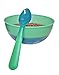 Cool Change Color Changing Cereal Bowl Set, 4 Plastic Bowls and 4 Spoons, 30 oz, Multicolor