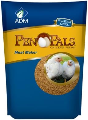 Adm Animal Nutrition 70012AAABD Pen Pals Chicken Feed, Meat Maker, Non-Medicated, Crumble, 5-Lbs. - Quantity 5