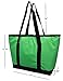Earthwise Insulated Grocery Bag Shopping Tote with WATERPROOF LINING and ZIPPER Closure - Extra Large Heavy Duty Nylon