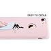 ULAK iPhone 7 Case, Pink Slim Fit Liquid Rubber & Silicone Protective Shock Absorption Cover with Soft Microfiber Cloth Lining Cushion for Apple iPhone 7 4.7 Inch,Pink