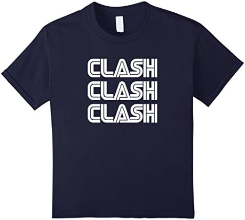 Kids Clash Retro Style - Clash On Shirts 12 Navy