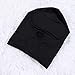 OULII Elastic Black Open Mouth Face Cover Role Play Mask Hood Bondage Cosplay Costume Size M