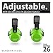 Vanderfields Earmuffs for Kids – Hearing Protection Muffs For Children Small Adults Women – Foldable Design Ear Defenders Protector with Adjustable Padded Headband for Optimal Noise Reduction - Green