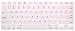 HRH Silicone Keyboard Cover Skin for MacBook Air 13,for MacBook Pro 13/15/17 (with or w/Out Retina Display, 2015 or Older Version),for iMac Older USA Layout,Light Pink