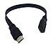 CERRXIAN HDMI Extension Cable 1FT Flat Slim High Speed HDMI Extender Cable A Male to A Female Cord(Black)