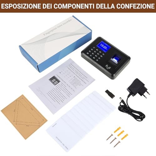 Diseleri Fingerprint Attendance Alarm Clock for Employees