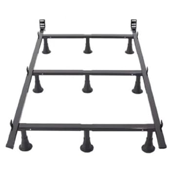 Amazon.com: Sturdy Metal Bed Frame with 9 Legs and Headboard 