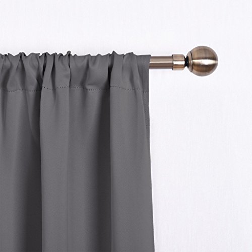 image for NICETOWN Blackout Curtain Panels for Window - Thermal Insulated Rod Po