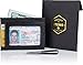 Mens Money Clip Wallet - Front Pocket Wallet - RFID Black Genuine Leather