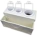 Love Nest White Personal Snake PU Leather Ceramic Countertop Hair Drying Holder Hair Styling Storage Chest Station