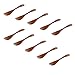 M2cbridge Set of 10 Handmade Butter Jelly Spreader Cheese Knife (Brown Wide)