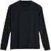 Coolibar UPF 50+ Men's Morada Everyday Long Sleeve T-Shirt - Sun Protective (Large- Black)