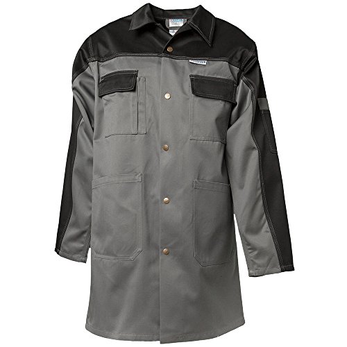 Planam 1244026 Tristep Berufsmantel, Grau/Schwarz, Größe 26
