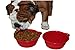 Lambow Northern Outback Supersized Travel Pet Bowl with Carrier - 2 Collapsible 5 Cup Silicone Bowls - Bonus Water Bottle! Best Travel Dog Bowl - BPA Free