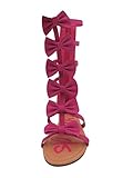 Suzette-05 Little Girls Gladiator Sandals with Bows on Front