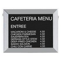 Framed Wall Mounted Letter Board Frame Color: Oak, Size: 24