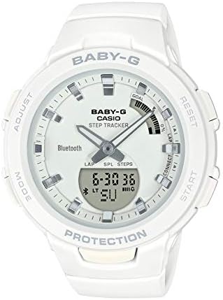 Casio BSA-B100-7AJF Women’s Wristwatch, For Sports, Pedometer, Bluetooth, White
