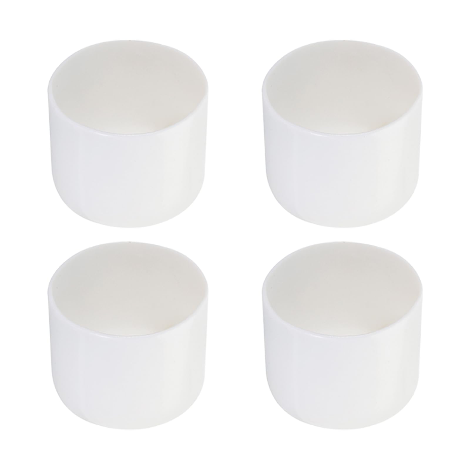 Rebower 4 Pack Screw Thread Protector Cover Rubber End Caps, [for Screw, Bolt, Rod End Cap] - 1 3/4 inch(45mm) inner dia/White