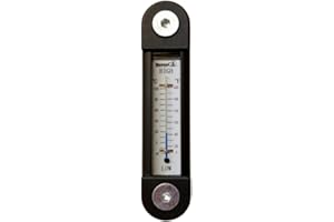 Buyers Products LDR02A Black and Silver Oil Level Gauge with Thermometer