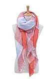 Soul Young Cozy Tartan Stylish Blanket Plaid Checked Neck Warmer Scarf Cape Wrap Pashmina Feel Shawl