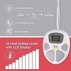 Serta Heated Blanket - Reversible Fleece to Sherpa