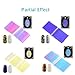 BTArtbox 10Packs Mixed Color Reflective Mirror Design Glass Piece Broken Nail Sheet