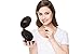 iLuminate Folding Travel Makeup Mirror - 1X and 5X Magnifying Makeup Mirror with Dimmable Lights, Battery Operated Handheld Cosmetic Mirror with Protective Pouch, Batteries Included, Metallic Black
