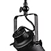 LALUZ Adjustable Track Lighting, Industrial 1 Head Matte Black Spotlight for Hallways Kitchen and Foyer