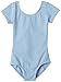 Capezio Little Girls' Classic Short Sleeve Leotard,Light Blue,T (2-4)