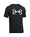 Under Armour Men's Fish Hook T-Shirt, Black/White, Large