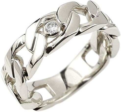 Amazon メンズ プラチナ リング 指輪 喜平 鎖 ダイヤモンド 喜平リング Pt900 キヘイ ピンキーリング 5 リング 通販