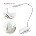 Hapurs LED Desk Lamp, 2 in 1 (Stand on Own & Clip Everywhere) Gooseneck Tube Touch Sensitive LED USB Portable Rechargeable Dimmable Portable Lightweight Table Reading Study Clip Lamp Light