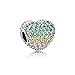 Pandora Pave Open My Heart Clip Multicolored Charm 797221NRPMX