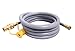 KIBOW 12Ft 1/2 Inch ID Low Pressure Natural Gas and Propane Gas Hose Assembly-CSA Certified